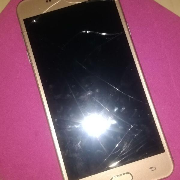 samsung galaxy j7 prime com tela trincada