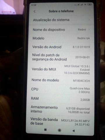 Celular Xiaome redmi 6A