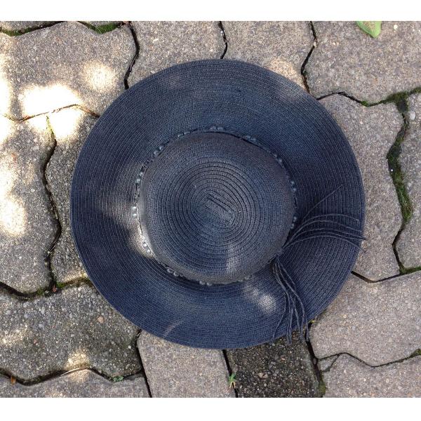 Chapeu de praia preto