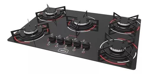 Fogão Realce Atalanta Cooktop Automático 5 Bocas Simples