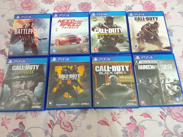 Jogos de PS4 (ACEIT0 TR0CAS)