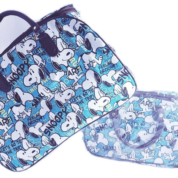 Kit Mala P/ Viagem Snoopy Linda Exclusiva Importada
