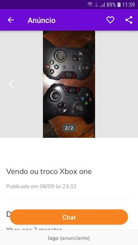 Vendo ou troco Xbox one 2 manetes