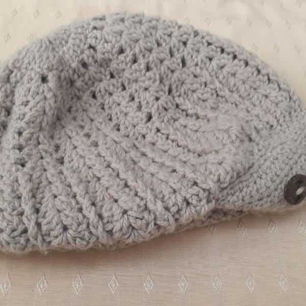 boina crochê beanie