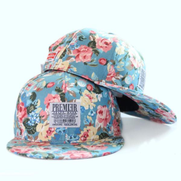 boné aba reta feminino floral vintage premier cores: