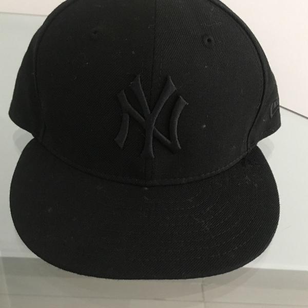 boné aba reta ny yankees preto