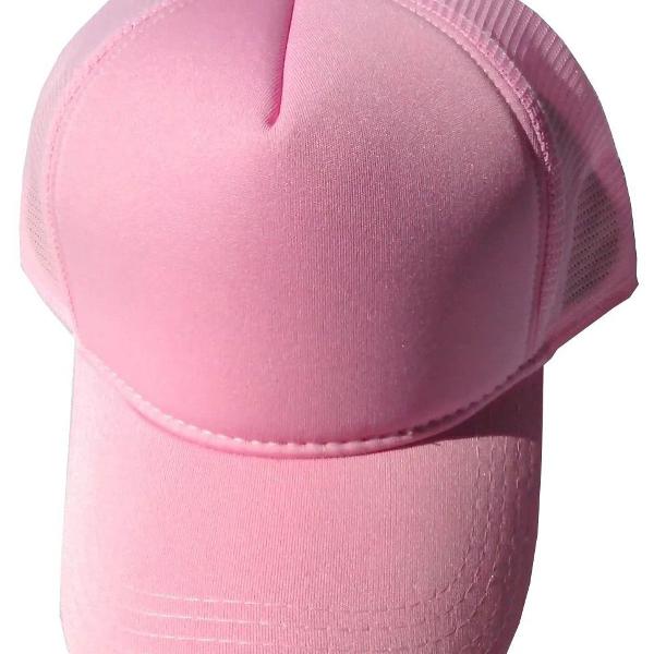 boné chapéu de rede telinha sem logo liso modelo truck aba