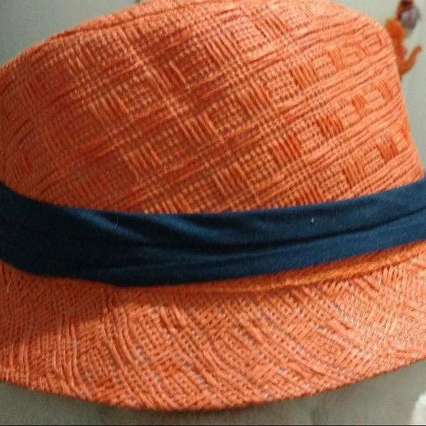 chapéu Panamá laranja