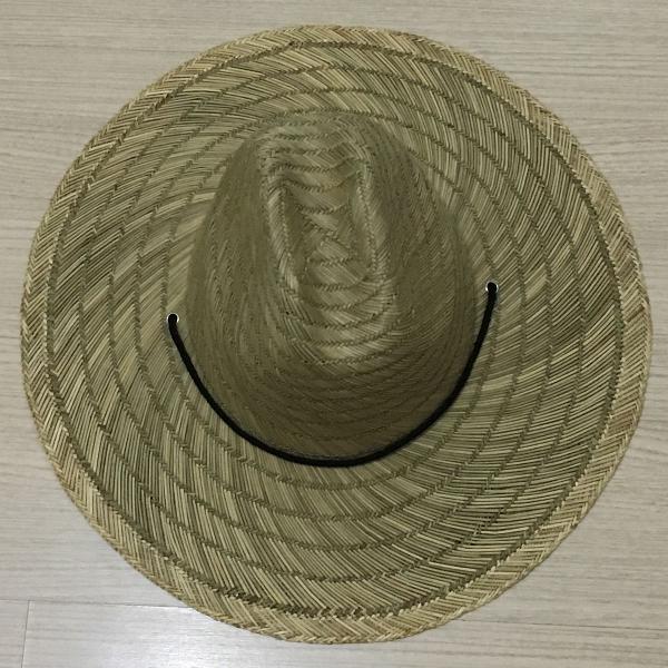 chapéu de palha com amarração unissex
