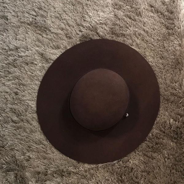 chapéu marrom 100% la