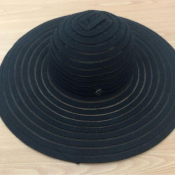 chapéu preto de sol