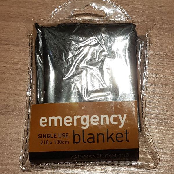 cobertor de emergência/ emergency blanket importado da nova