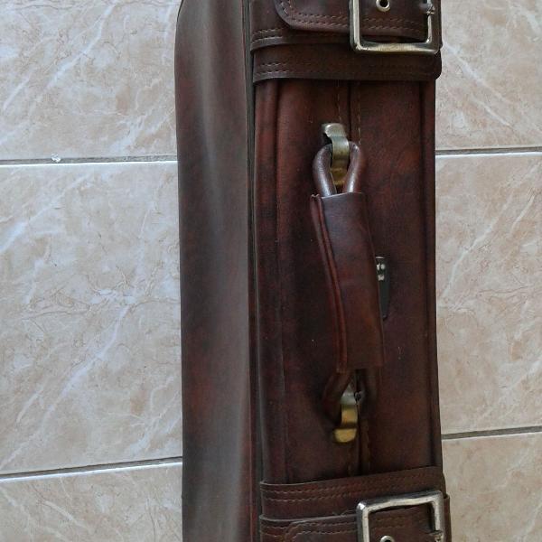 mala de viagem antiga, ika,marrom pinhão , usada