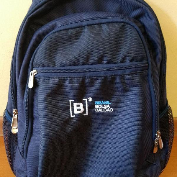 mochila b3 azul marinho costas notebook
