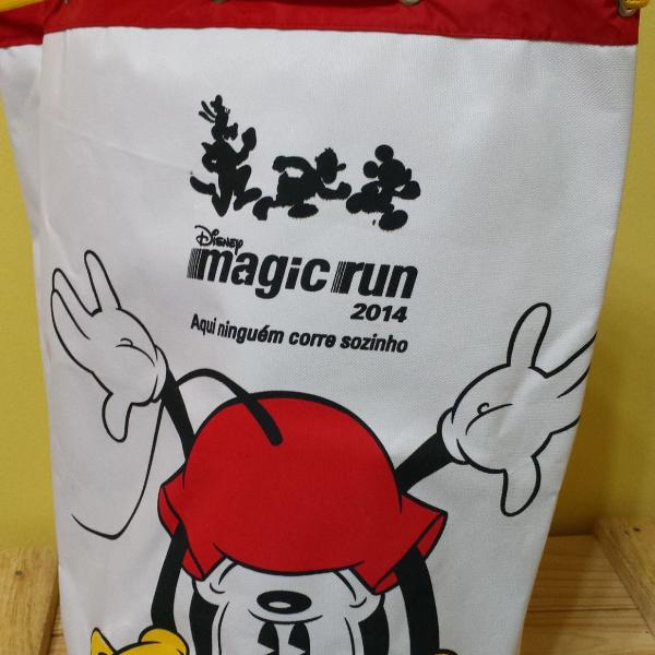 sacola de corrida disney magic run branco