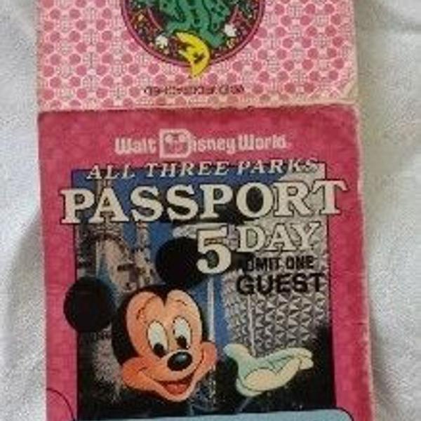 tickets passaportes disney anos 90 - lote com 6 itens