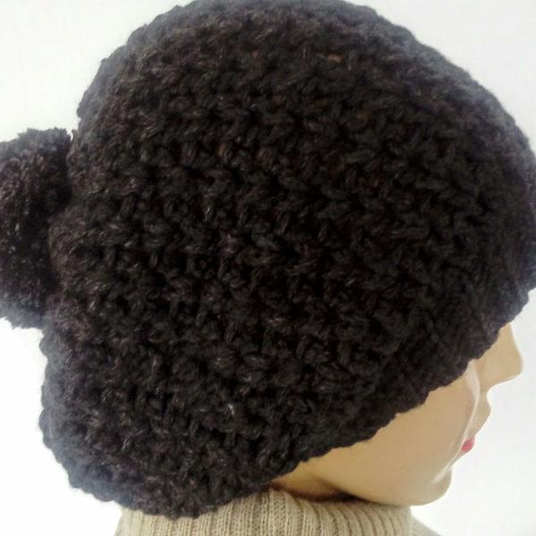 touca/boina beanie com pompom