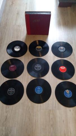 17 discos LP vinil 79 rotações de porcelana