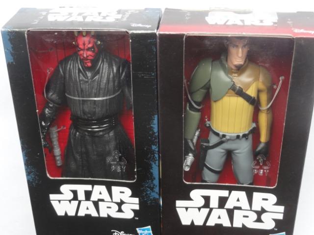 2 bonecos star wars darth maul kanan jarrus 15cm hasbro jedi