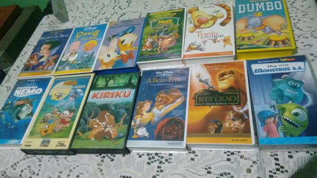 Fitas vhs desenhos 5.00 cada
