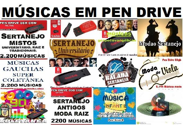 Musicas em pen drive