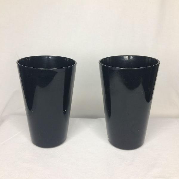 2 copos pretos - tok stock - acrilico