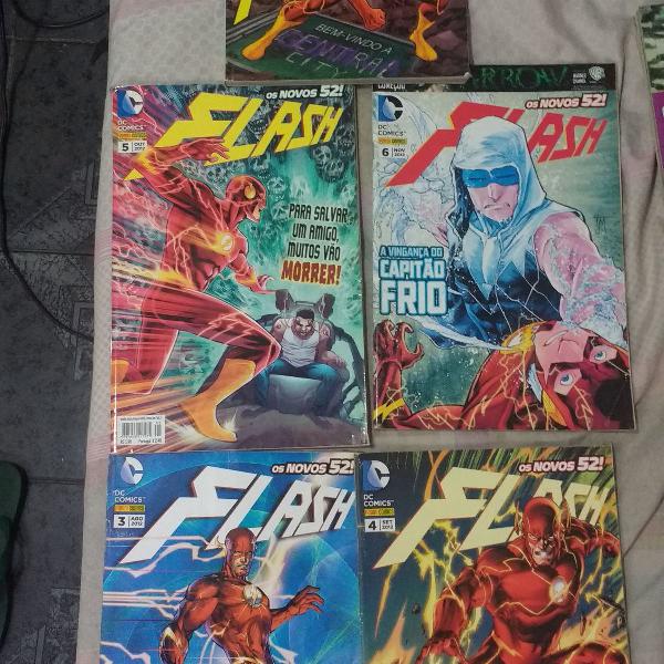 4 hq's flash n°3, 4, 5, 6 + universo dc 13