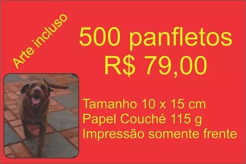 500 Panfletos 10x15
