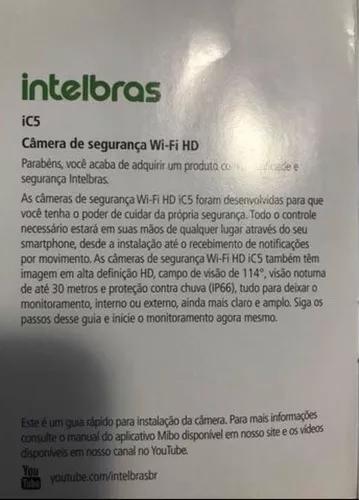 Câmera Externa Intelbras Ic5