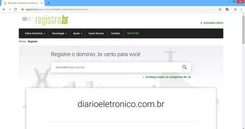 Domínio À Venda: Diarioeletronico.com.br