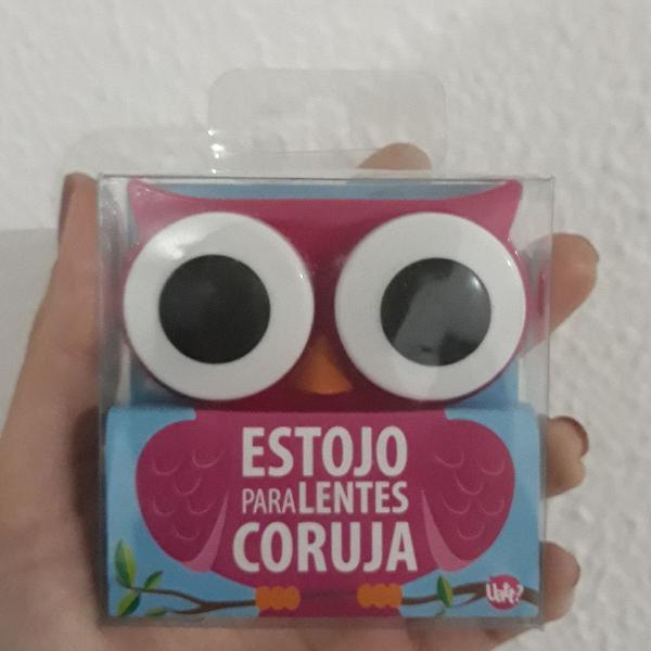 Estojo de lentes de coruja