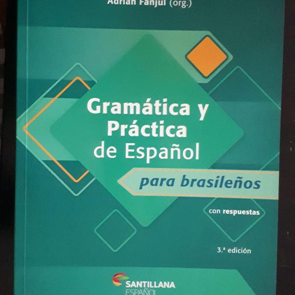 Livro de gramática de espanhol.