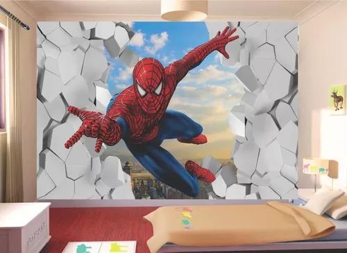 Papel De Parede 3d Spiderman Vingadores Arquivo Digital
