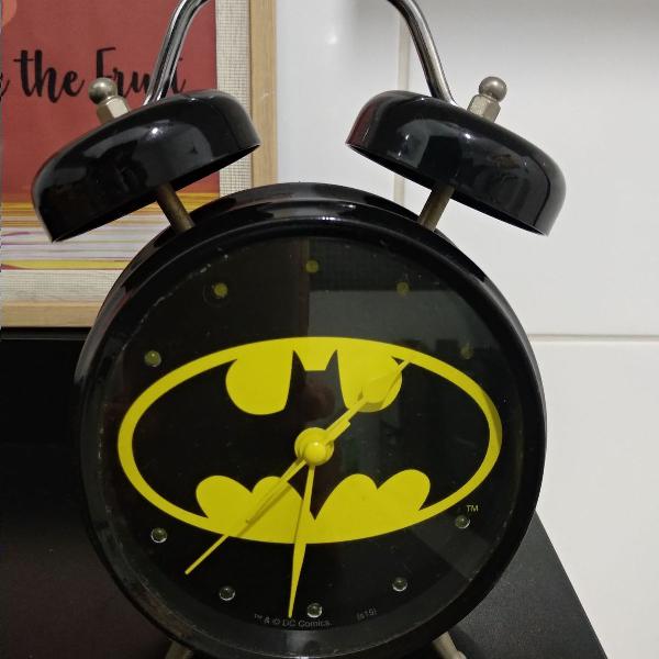 Relógio despertador do Batman