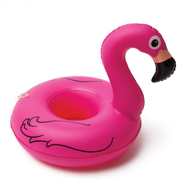 bóia porta copo flamingo