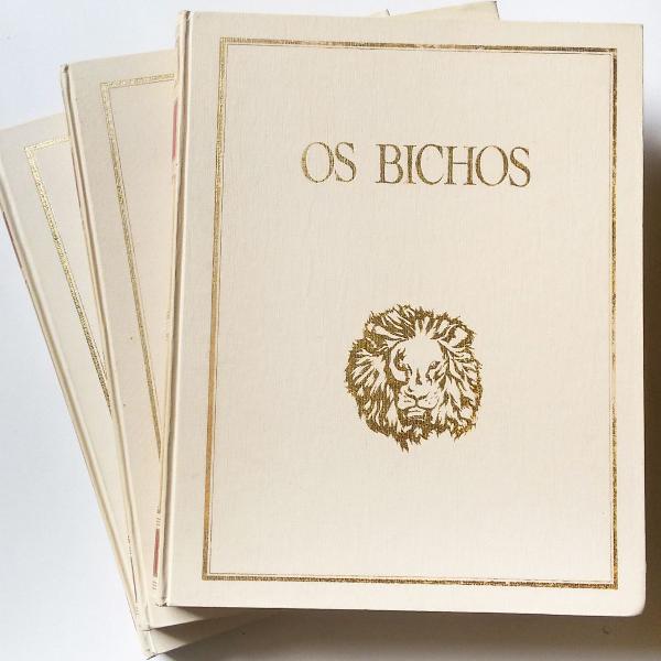 enciclopédia os bichos - 3 livros + brinde - 1972