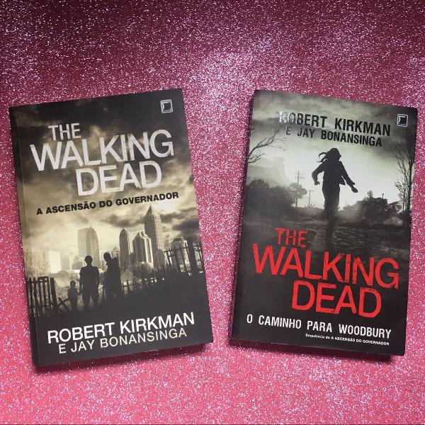 kit: 2 livros de the walking dead.