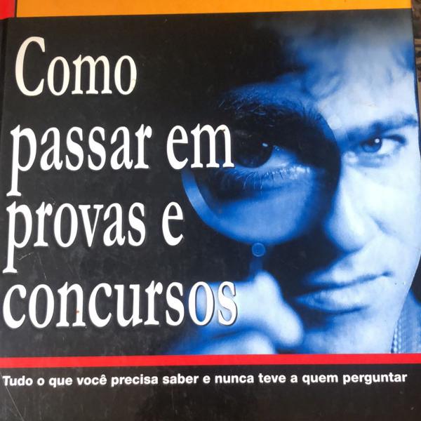 livro como passar em provas e concursos