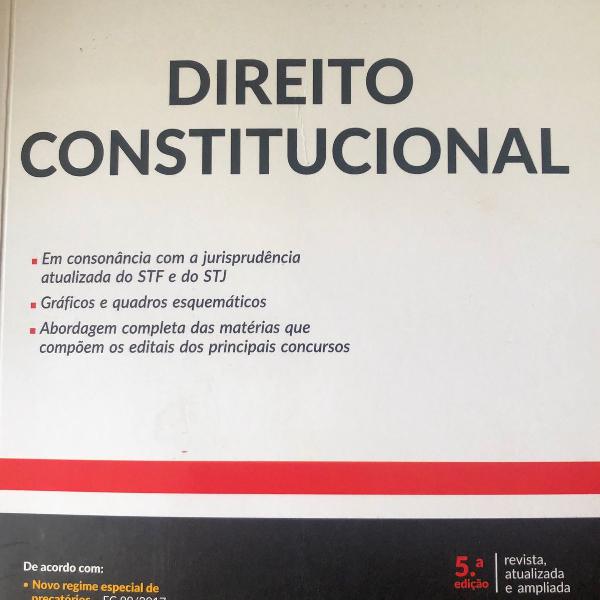 livro de direito constitucional