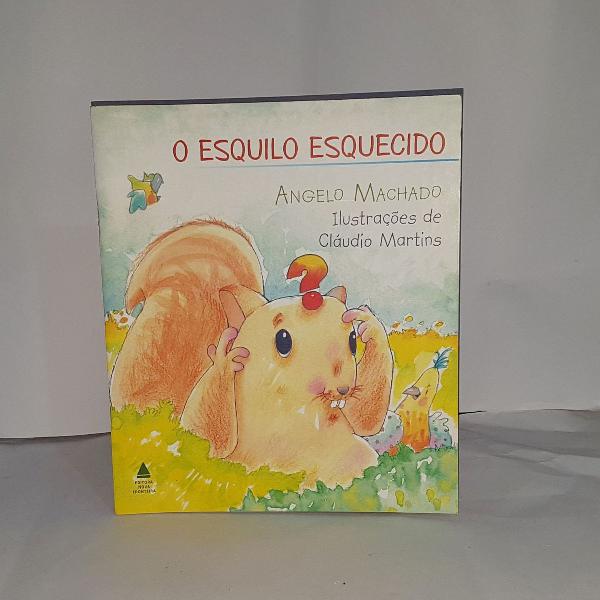 livro infantil " o esquilo esquecido" ilustrado