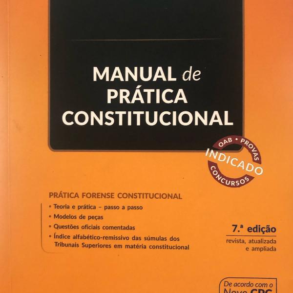 livro manual de prática constitucional