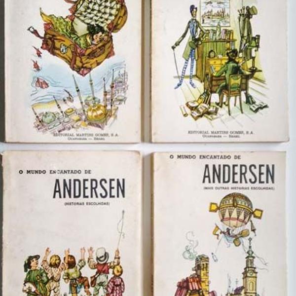 o mundo encantado de andersen - 4 livros - 1969