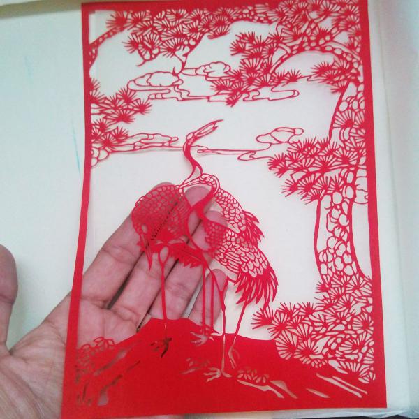 papercuts art de yangchow, numerado. importado