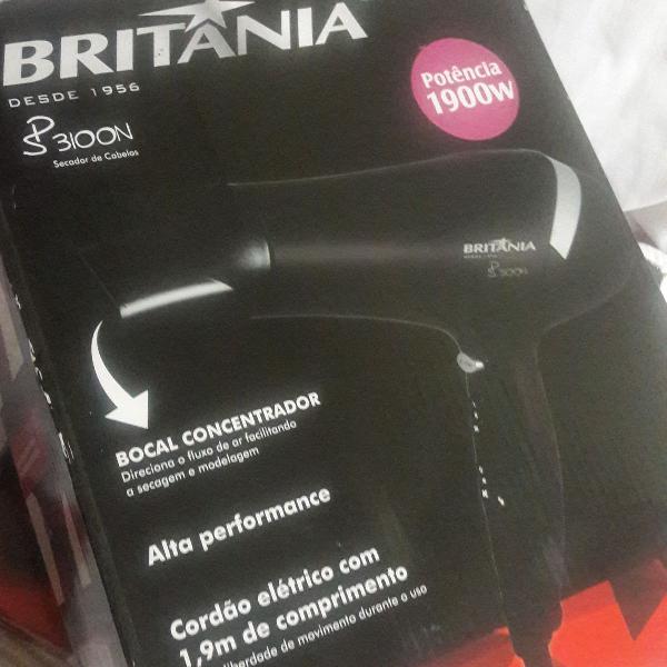 secador de cabelos britania sp3100n preto