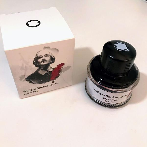 tinta tinteiro montblanc william shakespeare edição