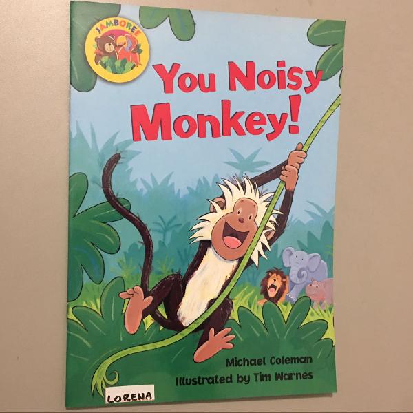 you noisy monkey livro infantil em inglês