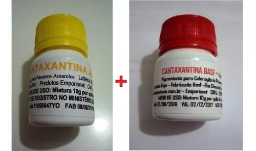 10g Cantaxantina Vermelha + 10g Cantaxantina Amarela