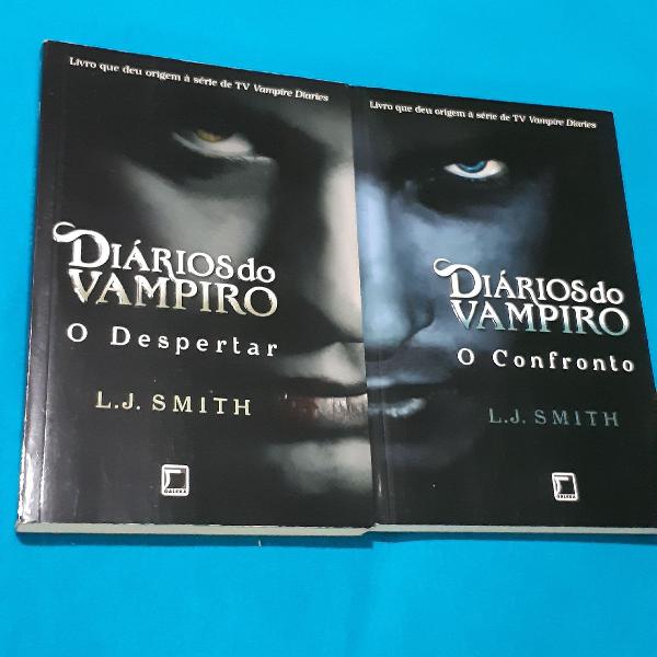 2 livros Diário do Vampiro: o despertar e o confronto
