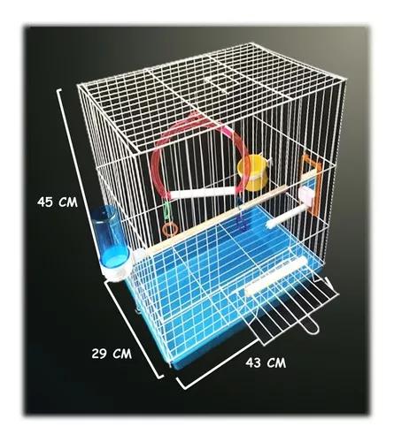 Gaiola Calopsita Epoxi Completa - Balança - Comedouro -