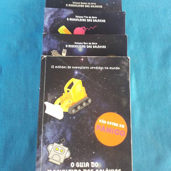 Livro O guia do mochileiro das galáxias - 5 livros